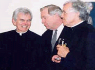 Well I know him from a thousand adventures, including our grand battles for renewal of the Church after Vatican II and our memorable speaking tow of the Orient in which, among other things, we shared accommodations in a Japanese inn with boiling lava in the backyard and South Korean digs with a garbage dump in the backyard